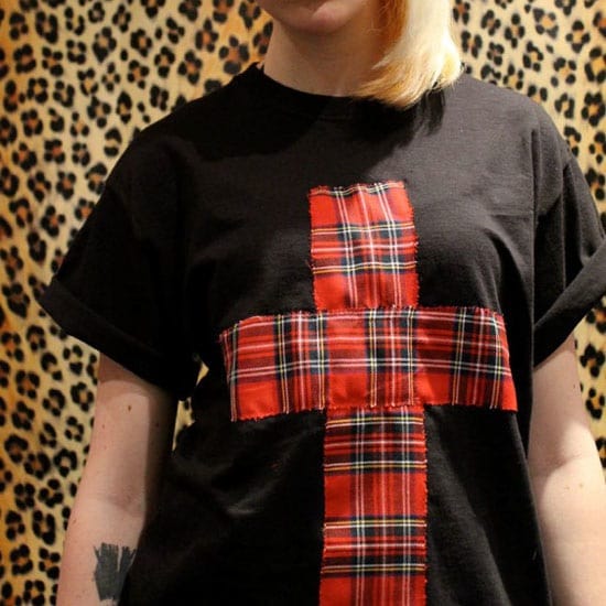 Arbuthnot Modern Tartan T-Shirt Half of Me - Cross Style