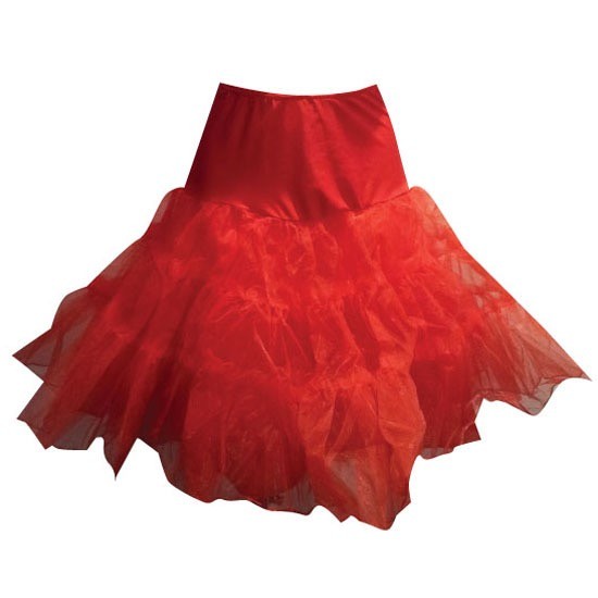 RED PETTICOAT NET UNDERSKIRT 50'S STYLE SKIRT