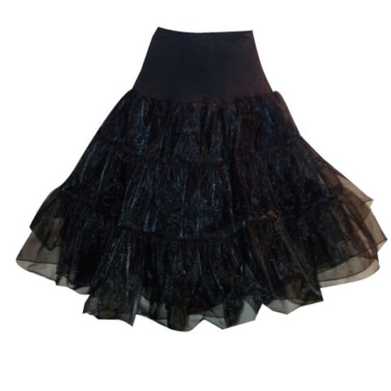 BLACK PETTICOAT NET 50’S STYLE UNDERSKIRT - Pretty Disturbia