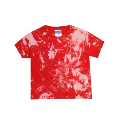KIDS RED ACID WASH T-SHIRT
