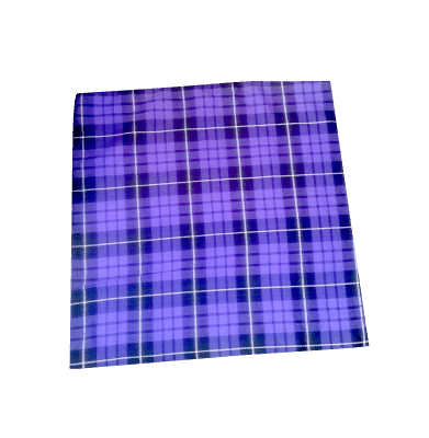 PURPLE TARTAN BANDANA