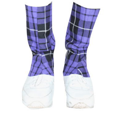 PURPLE TARTAN GAITORS