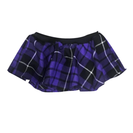 BABIES PURPLE TARTAN FULL CIRCLE SKIRT