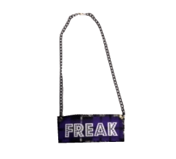PURPLE TARTAN FREAK NECKLACE
