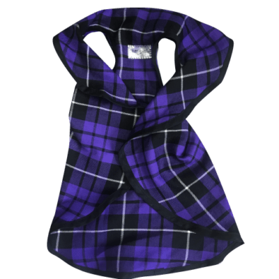 BABIES PURPLE TARTAN CAPE