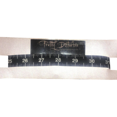 BLACK TAPE MEASURE HANDMADE CHOKER