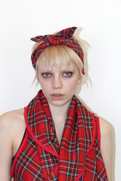 RED TARTAN BANDANA - Image 4