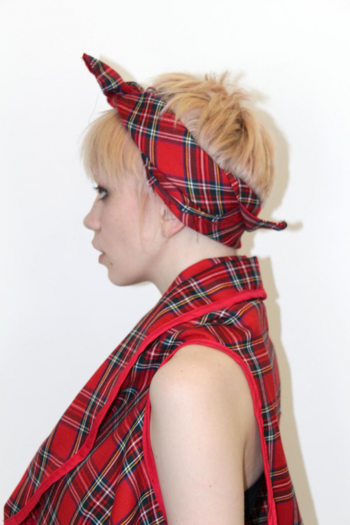 RED TARTAN BANDANA - Image 5