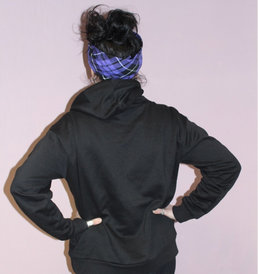 unisex hoodie back view