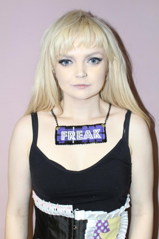 PURPLE TARTAN FREAK NECKLACE - Image 3