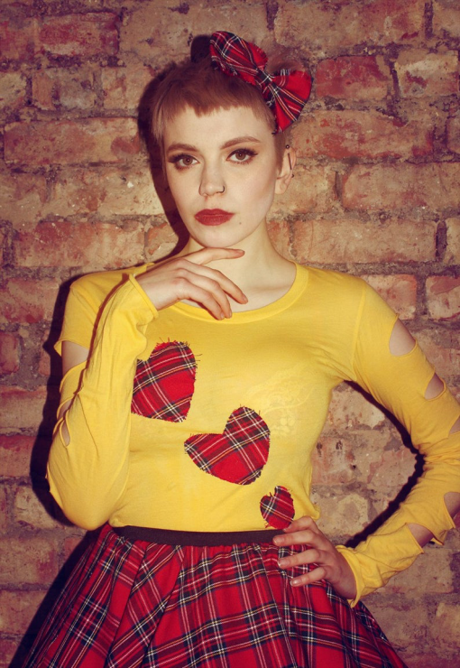 RED TARTAN HAIR BOW - Image 4