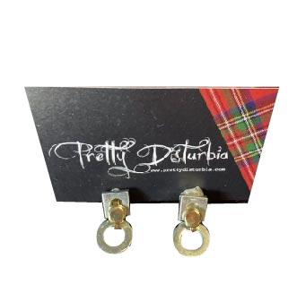 INDUSTRIAL METAL CLIP ON EARRINGS