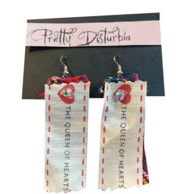 QUEEN OF HEARTS RIBBON EARRINGS