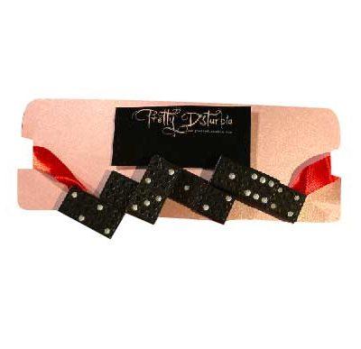 BLACK & RED DOMINO NECKLACE