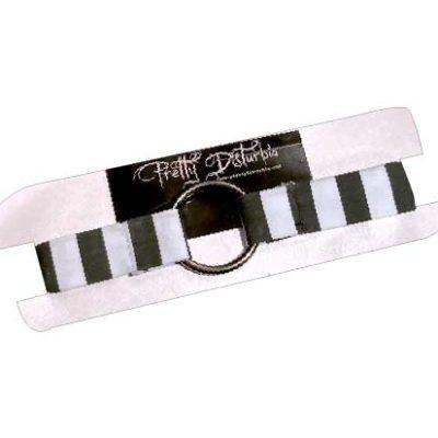 BLACK & WHITE CHUNKY STRIPE CHOKER