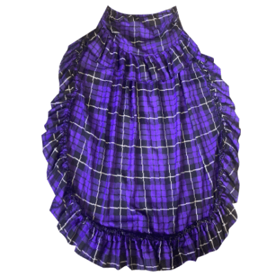 Purple tartan skirt frilly