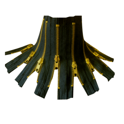 BLACK & GOLD ZIP CHOKER