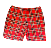 RED TARTAN SHORTS