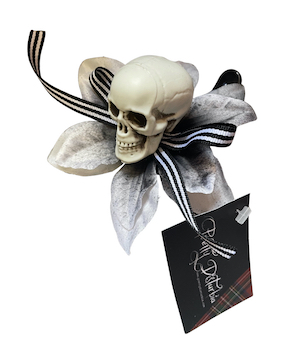 SKULL PUNK HANDMADE HAIR CLIP GOTHIC FLOWER