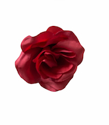 GOTHIC RED FABRIC ROSE RING