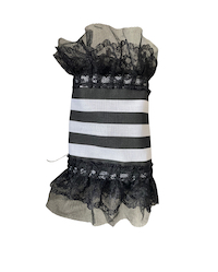 VICTORIANA HANDMADE LACE CHUNKY STRIPE CUFF