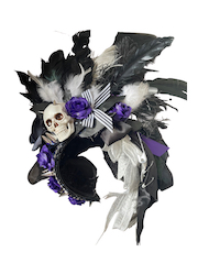 ONE OFF HANDMADE FEATHER BURLESQUE HEAD DRESS