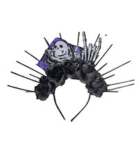 HANDMADE SPIKES FLOWER SKULL CROWN