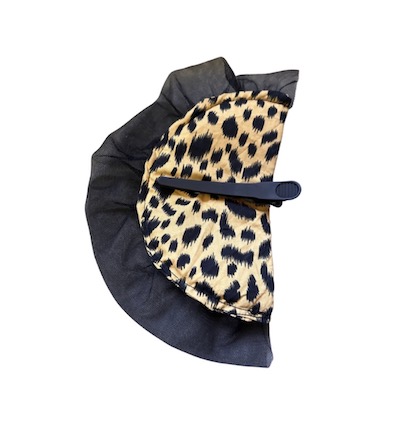 HANDMADE LEOPARD PRINT & CHERRY FASCINATOR - Image 2