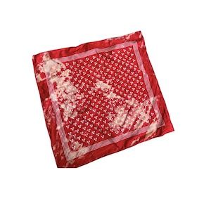 RED POLKADOT ACID WASH PUNK GRUNGE BANDANA HEAD NECK SCARF